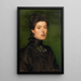 Selbstporträt - Sarah Cecilia Harrison — gerahmtes Bild an der Wand