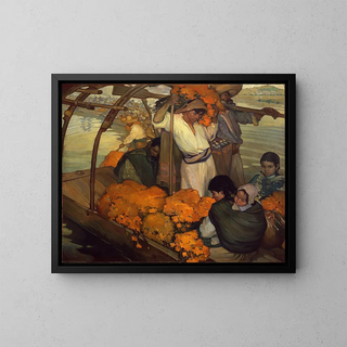 L'offrande - Saturnino Herrán — gerahmtes Bild an der Wand