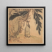 Savant mit Stock und Pinsel - Chen Hongshou — gerahmtes Bild an der Wand