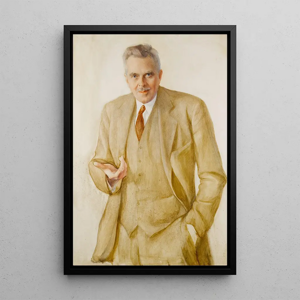 Portrait eines Gentlemans - Saveli Abramovich Sorin — gerahmtes Bild an der Wand