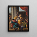 Sainte Catherine parmi les philosophes - Scarsellino — gerahmtes Bild an der Wand