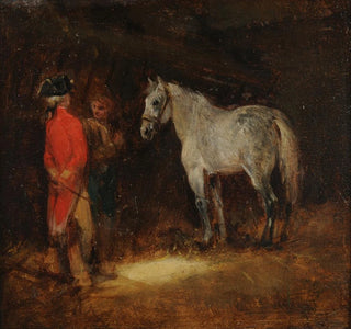 Scène d'écurie Titre écurie - Eugène Lami