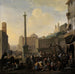 Szene eines römischen Marktes - Johannes Lingelbach — Ansicht des Kunstwerks