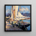 Szene am Kai in Gloucester - Bertha Eversfield Perrie — gerahmtes Bild an der Wand