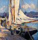 Szene am Kai in Gloucester - Bertha Eversfield Perrie — Ansicht des Kunstwerks