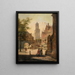 Ort der Belebung - Jan van der Heyden Schule — gerahmtes Bild an der Wand