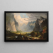 Landschaft des Tals - Schule von Thomas Hill — gerahmtes Bild an der Wand