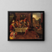 Der reiche und Lazarus - Schule von Frans Francken I — gerahmtes Bild an der Wand