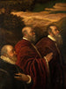 Drei venezianische Räte - Schule von Jacopo Tintoretto — Ansicht des Kunstwerks
