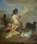 Eine Allegorie von Cupid, der Blasen bläst, mit zwei Ziegen - Schule von Utrecht — Ansicht des Kunstwerks