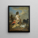 Eine Allegorie von Cupid, der Blasen bläst, mit zwei Ziegen - Schule von Utrecht — gerahmtes Bild an der Wand