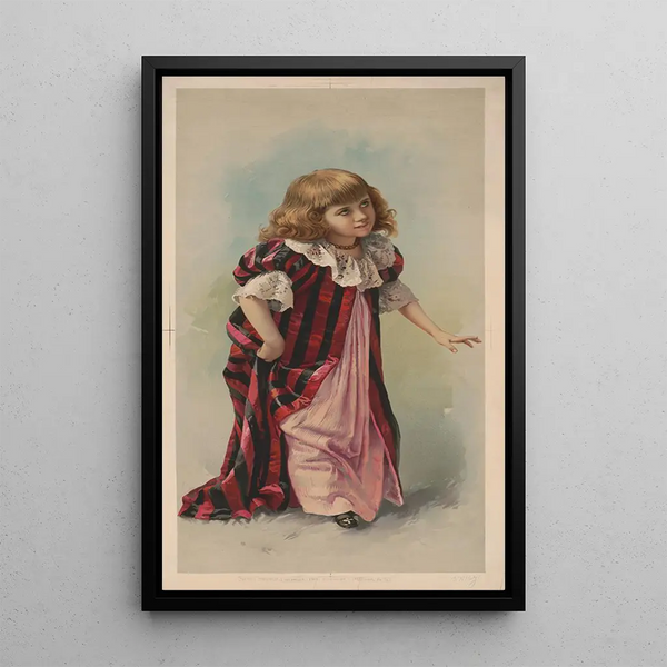 Kleine Prinzessin - Schumacher Ettlinger — gerahmtes Bild an der Wand