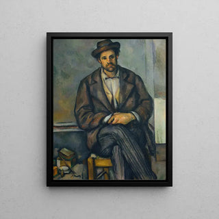 Sitzender Bauer - Paul Cézanne | Kunstdruck Gemälde Wanddekoration Poster Kopie
