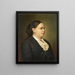 Portrait der Mäzenin Anna Fedder - Sebastian Luz — gerahmtes Bild an der Wand