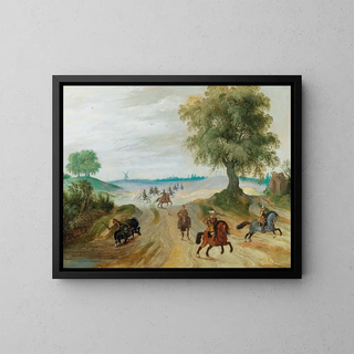Sebastian Vrancx - Soldiers on horseback in a landscape.webp