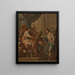 Studie von David und Saul - Sebastiano Conca — gerahmtes Bild an der Wand