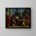 Der Christus und die Ehebrecherin - Sebastiano Ricci — gerahmtes Bild an der Wand