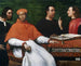 Kardinal Bandinello Sauli, sein Sekretär und zwei Geographen - Sebastiano del Piombo — Ansicht des Kunstwerks