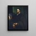 Portrait eines Humanisten - Sebastiano del Piombo — gerahmtes Bild an der Wand