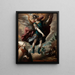 Saint Michel et le Taureau - Sebastián López de Arteaga — gerahmtes Bild an der Wand