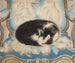 Schlafende Katze auf einem Sessel - Sei Koyanagi — Ansicht des Kunstwerks
