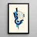 Blumen Text und sechsundzwanzig Farbtafeln Pl 01 - Serge Gladky — gerahmtes Bild an der Wand