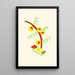 Blumen Text und sechsundzwanzig Farbtafeln Pl 10 - Serge Gladky — gerahmtes Bild an der Wand