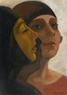 Portrait de Deux Dames - Sergey Yurievich Sudeikin — gerahmtes Bild an der Wand
