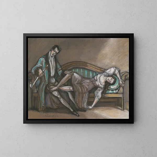 Amants - Sergey Yurievich Sudeikin — gerahmtes Bild an der Wand
