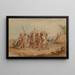 Frapper le poteau - Seth Eastman — gerahmtes Bild an der Wand
