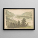 Ansicht des Flusses Nord vom Nordwest-Eck des Fort Clinton, West Point - Seth Eastman — gerahmtes Bild an der Wand