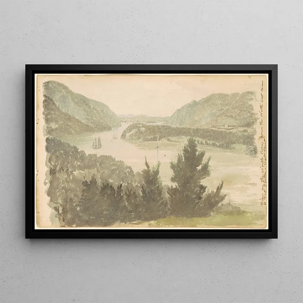Seth Eastman - View of the North River from the North West Corner of Fort ClintonWest Point.webp