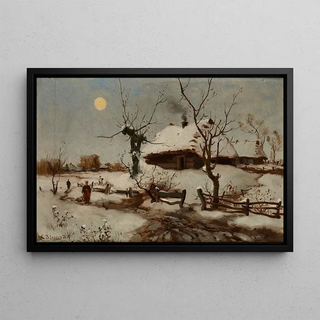 Seweryn Bieszczad - Cottages in Snow.webp
