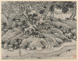Der Frühling der Narren - Shen Zhou — Ansicht des Kunstwerks
