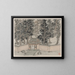 Vol des Tigers am Hintereingang - Shen Zhou — gerahmtes Bild an der Wand