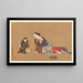 Meisterwerke der Ukiyo-e-Schule Pl02 - Shinichi Tajima — gerahmtes Bild an der Wand