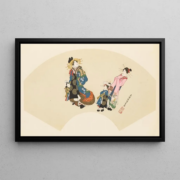 Meisterwerke der Ukiyo-e-Schule Pl19 - Shinichi Tajima — gerahmtes Bild an der Wand