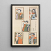 Unai no tomo Pl 201 - Shimizu Seifu — gerahmtes Bild an der Wand