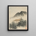 Souvenirs de la rivière Qinhuai pl4 - Shitao — gerahmtes Bild an der Wand