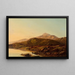 Ein Bergsee bei Sonnenuntergang - Sidney Richard Percy — gerahmtes Bild an der Wand