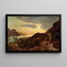 Sonnenuntergang über der Mündung - Sidney Richard Percy — gerahmtes Bild an der Wand