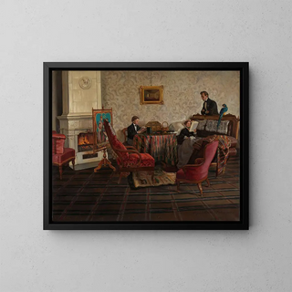 Siegwald Dahl - The Living Room of the Danish Minister in Dresden.webp