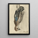 Kleiner toter Vogel, der an seinen Beinen hängt - Sientje Mesdag van Houten — gerahmtes Bild an der Wand