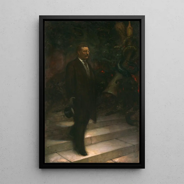 Theodore Roosevelt - Sigismund de Ivanowski — gerahmtes Bild an der Wand