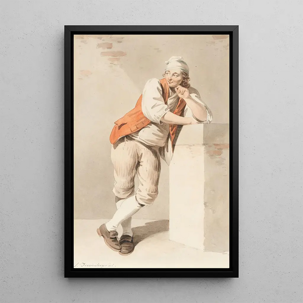 Bernisches Bauern-Gemälde - Sigmund Freudenberger — gerahmtes Bild an der Wand