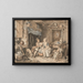 La joyeuse famille - Sigmund Freudenberger — gerahmtes Bild an der Wand