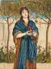 Eine Priesterin der Diana, die Mohnblumen anbietet - Simeon Solomon — Ansicht des Kunstwerks