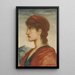 Kopf - Simeon Solomon — gerahmtes Bild an der Wand