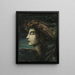 Studie des Kopfes - Simeon Solomon — gerahmtes Bild an der Wand