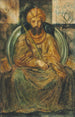 Der König Salomo übt Gerechtigkeit aus - Simeon Solomon — Ansicht des Kunstwerks